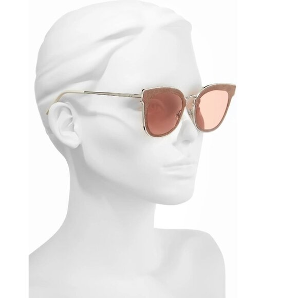 JIMMY CHOO Niles Oversize Cat Eye Sunglasses - Picture 2 of 12